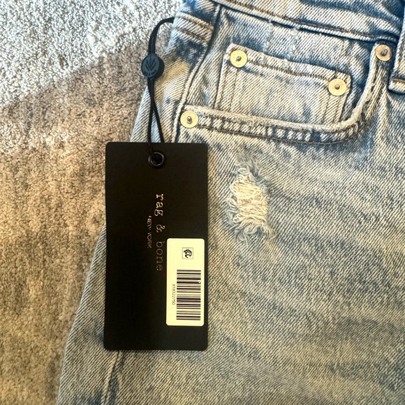 Rag & Bone Light Blue Bermuda Denim Shorts - Picture 4 of 5